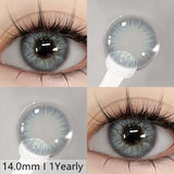 Popxstar 2pcs Natural Color Contact Lenses for Eyes Gray Lenses Colorcont Korean Lenses Yearly Beauty Brown Eye Contacts Lens