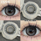 Popxstar  2Pcs Nature Black Colored Contact Lenses with Prescription Myopia Degree0.00-8.00 Soft Lens Eye For Korean Soft Lens Hot