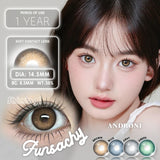 Popxstar   Colored Lenses 1pair Brown Natural Eye Makeup Contacts Gray Pupils Blue Green Lens Yearly Fashion Cosmetics SoftLens
