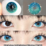 Popxstar 2pcs Cosplay Myopia Color Contact Lenses Anime Diamond Pupil 6months Halloween Cute Eye Circle Lens 14.2mm