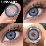 1 Pair AUDREY Contact Lenses for Eyes Colored  Softlens Beautiful Pupils Daily Wear Natural Brown Gray Lens Yearly Use