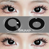 Cosplay Color Contact Lenses for Eyes Anime Eye Lens Black Lenses White Contact Lenses Cosmetic Color Lens Eyes 1Pair