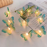 Popxstar 1.5M 10LED Butterfly Lights String Transparent Butterfly Fairy Lights Garland For Wedding Home Decoration Birthday Party Lamps