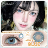 Popxstar  1 Pair Color Contact Lenses For Eyes Natural Gray Blue Beautiful Pupil Soft Natural Accessories Yearly Cosmetic Pupils