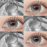 Hot Sale 1 Pair Colored Contact Lenses Natural with Prescription Green Lens Soft Brown Beauty Pupils Makeup Contacts