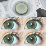 Popxstar  Two pieces Color Contact Lens CompanionFor Eye Use Lenses Green Blue Color Cosmetics Student Accessories Soft Lens Natural Anime