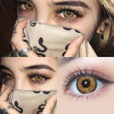 Popxstar 1 Pair Color Contact Lenses for Eyes Natural Brown Lenses Beauty Fashion Monet lense Blue Lenses Green Eye Contact