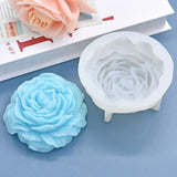 Popxstar Large Peony Flower Silicone Candle Mold Diy Handmade 3D Rose Candle Soap Plaster Resin Cake Baking Tool Home Decoration Gift