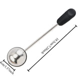 Popxstar  1pcs 304 Stainless Steel Rotating Tea Ball Infuser Long Handle Tea Strainer for Home Use, Safe Material for Household Use