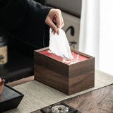 Popxstar  Vintage Wood Tissue Box Senior Storage Box Pull-out Tissue Case Table Towel Dispenser Kitchen Living Room Tissue Organizer Gift