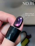 Autumn Winter Blue Black Red Glass Bead Crystal Cat Eye Gel Nail Polish New Whitening High Density Sparkling Nail
