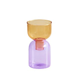 Popxstar 2pc Set Mini Vases Terrarium Hydroponic Plant Pot Glass Vase Wedding Flowers Candle Holders Decor Avocado Glass Growing Bud Vase