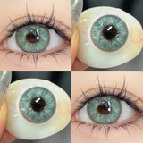 Popxstar  1Pair Myopia Contact Lenses for Eye Green Lenses Beauty Pupils Eye Prescription Fashion Lenses Blue Lenses Contact Yearly