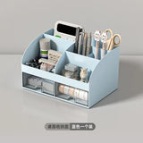 Popxstar cabin weekend inspo Office Desktop Storage Box Organizer Transparent Small Drawer Storage Cabinet Student Desk Stationery Sundries Organizer Boxes