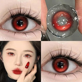 NEW Brown Eye Lens 1 Pair Beauty Purple Contact Lenses for Eyes Myopia Degree Natural Blue Fashion Soft Lens