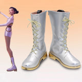 Popxstar Zoey Cosplay Shoes Silvery Boots Game KPop Role Play Performance Props For Women Girls
