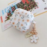 Popxstar  Cute Flower Silicone Headphone Case For AirPods 4 For AirPods 1/2/3 Protection Cover For AirPods Pro 2 With Pendant