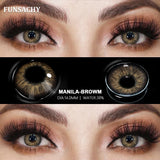Popxstar  1 pair Colored Lens Natural Korean Contact Lenses Grey Eyes Pupils Cosmetics Fashion Soft Contacts Lens Makeup Lenses