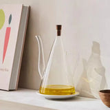 Popxstar  Glass oil pot Large capacity household kitchen soy sauce pot olive oil bottle kitchen storage