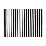 Popxstar Simple Black Stripe Living Room Decoration Carpet Ins Nordic Bedroom Bedside Plush Non-slip Mat Luxury Study Cloakroom Soft Rug