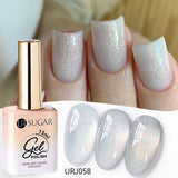 popxstar UR SUGAR 15ml Jelly Milky White Translucent Color Gel Polish Semi Permanent UV Gel Nail Art Soak Off Gel Varnish Latest Fashion