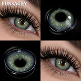 Popxstar  New Contact Lenses Natural Brown Eye Makeup Contacts Grey Color Lens Korean Softlens Yearly Cosmetics for Women