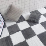 Popxstar Soft Plush Children's Mat Baby Play Mat Baby Toys Eva Foam Puzzle Carpet In Children's Room Keep Warm Playmat 30*30*1CM