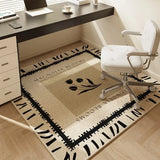 Popxstar Desk Chair Square Carpet Study Office Chair Floor Mat Chairs Rug for Living Room Floral Geometric Sillas De Oficina Alfombra