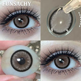 2pcs Polaris Red Contact Lenses for Eyes Natural Colorful Softlens Women Makeup Eye Contacts Yearly Brown Gray Lenses
