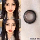Popxstar 1 Pair Dark Lenses Korean Style Colored Contact Lenses Myopia Lenses Black Lenses Fog Pearl Lens High Quality