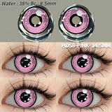 Popxstar  Colored Contact Lenses 2pcs Purple Contact Lenses Anime Cosplay Contact Eye Lenses Halloween Beauty Makeup Color Lens