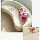 Curved Sofa Slipcover Textured Stretch Couch Cover Modern Cloud Sectional Sofa Protector Furniture Protective Cover