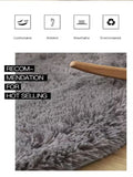 Popxstar Plush round carpet living Room Decoration Children's Bedroom fluffy white carpet non-slip blanket bedside design Room play mat