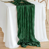 Popxstar Semi-Sheer Gauze Table Runner, Cheesecloth, Wedding Table Path, Tulle Layout, Event Designing Kitchen Dining Decor  