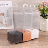 Popxstar 1Pc Transparent Rose Flower Box Plastic Cake Packaging Box Florist Wrapping Boxes DIY Wedding Valentine's Day Gift Box