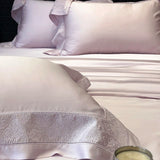 Popxstar  Lyocell Bamboo Fiber Luxury Embroidery Summer Quilt Soft Silky Thin Comforter Blanket With Bed Sheet Pillowcases Bedding Set