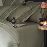 Popxstar  4Pcs Natural Lyocell Eucalyptus Fiber Soft Silky Bedding Set Luxury Embroidery Duvet Cover Bed Sheet/Fitted Sheet Pillowcases