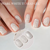 New Pearlescent Pearl White Thread Gel Nail Polish UV/LED Soak Off Gel, Suitable For Home Nail Salon For Wedding Gift
