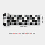 Popxstar  41 Styles Baseboard Stickers Waterproof Peel & Stick Waistline Wall Sticker Floor Border Sticker For Kitchen Bathroom 10x200cm