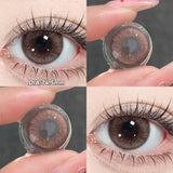 Popxstar  2pcs Blue Bow Brown Bow Contact Lenses For Makeup Eyes Naturl Eye Color Lenses Beauty Cosmetics Pupils Gray Brown Lenses