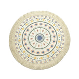 Popxstar New Bohemian Diameter 34cm/16cm Round Insulated Anti-scald Placemat Coaster Kitchen Accessories with Tassels