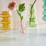 Popxstar Nordic Modern Double Wall Vase Creative Hydroponic Transparent Glass Vase Living Room Desktop Decor Art Ornament Home Decor