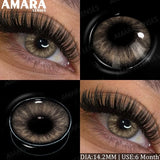 Popxstar  Fashion Colored Contact Lenses Natural Brown Eye Lens Gray Contact Eye Lenses Blue Lenses Contacts for Dark Eyes