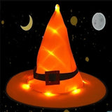 Popxstar Halloween Decoration Outdoor Hanging Lighted Glowing Witch Hat Lights String Battery  Outdoor Yard Tree Decorations