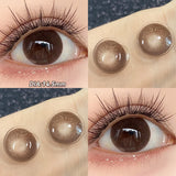 Popxstar  2pcs Blue Bow Brown Bow Contact Lenses For Makeup Eyes Naturl Eye Color Lenses Beauty Cosmetics Pupils Gray Brown Lenses