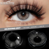 2pcs Natural Black Contact Colored Contact Lenses for Eyes Brown Makeup Lenses Yearly Gray Beautiful Pupils Blue Lens