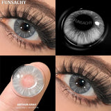 Popxstar  Fashion Color Contact Lenses for Eyes 1 Pair Korean Soft Natural Lenses Gray Pupils Eye Makeup Contacts Blue Brown Lens