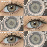 Popxstar  1 Pair Colored Contact Lenses BROWN Natural Eye Contacts Super Natural Lens Gray Color Lens Beautiful Pupils Cosmetics