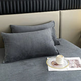 Popxstar Velvet Fabric Pillowcase Bedding Sleeping Pillowcover High Quality Solid Color Pillow Cover Winter Warm Flannel Pillow Case