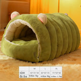 Cat House Warm Plush Dog Beds for Small Dogs Enclosed Pet Bed for Cats Dogs Removable Washable Kitten Nest